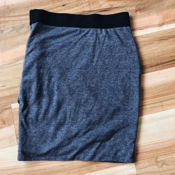 Princess Vera Wang speckled sarong asymmetric wrap mini straight pencil skirt🌃 - Picture 3 of 4